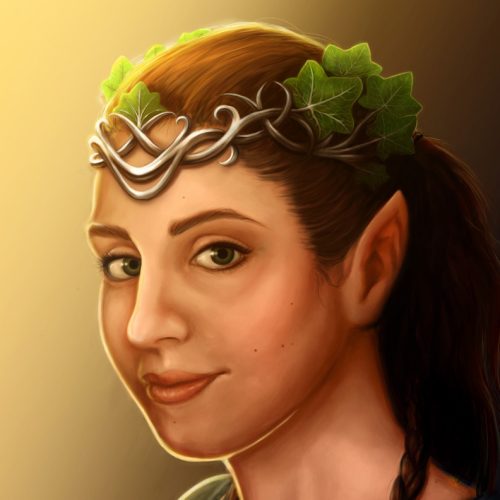 mathilde elver18 rette hårgrænse close up